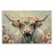 Stupell Industries Cow with Cherry Blossoms Wall Plaque Art Design by LSR Design Studio